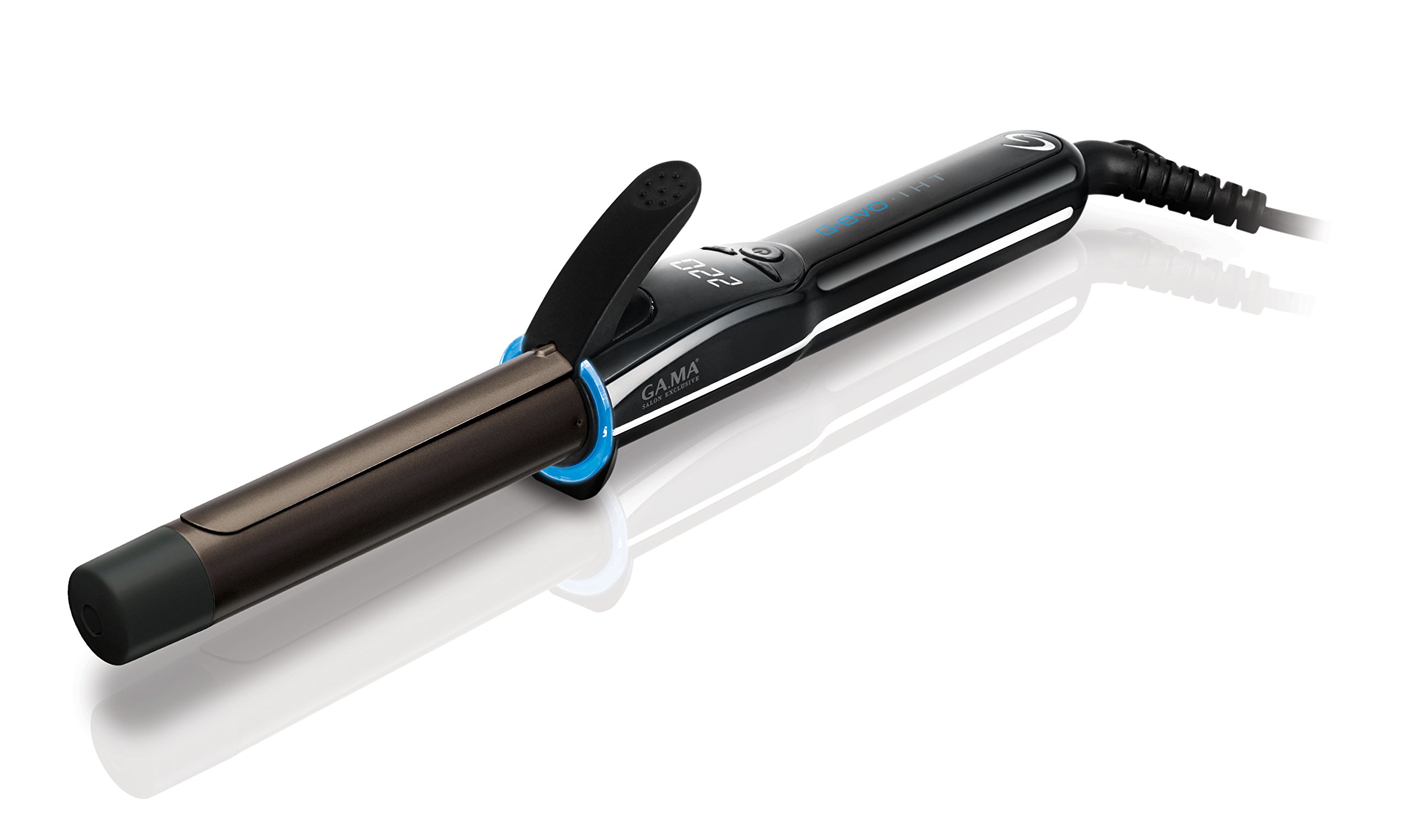 GA.MA Italy Professional, G-EVO 25 SC0602 Lockenstab, 25 mm Durchmesser, IHT-Sofortheizung, Turmalinbeschichtung, Temperatur 150°-220°C, Digitalanzeige