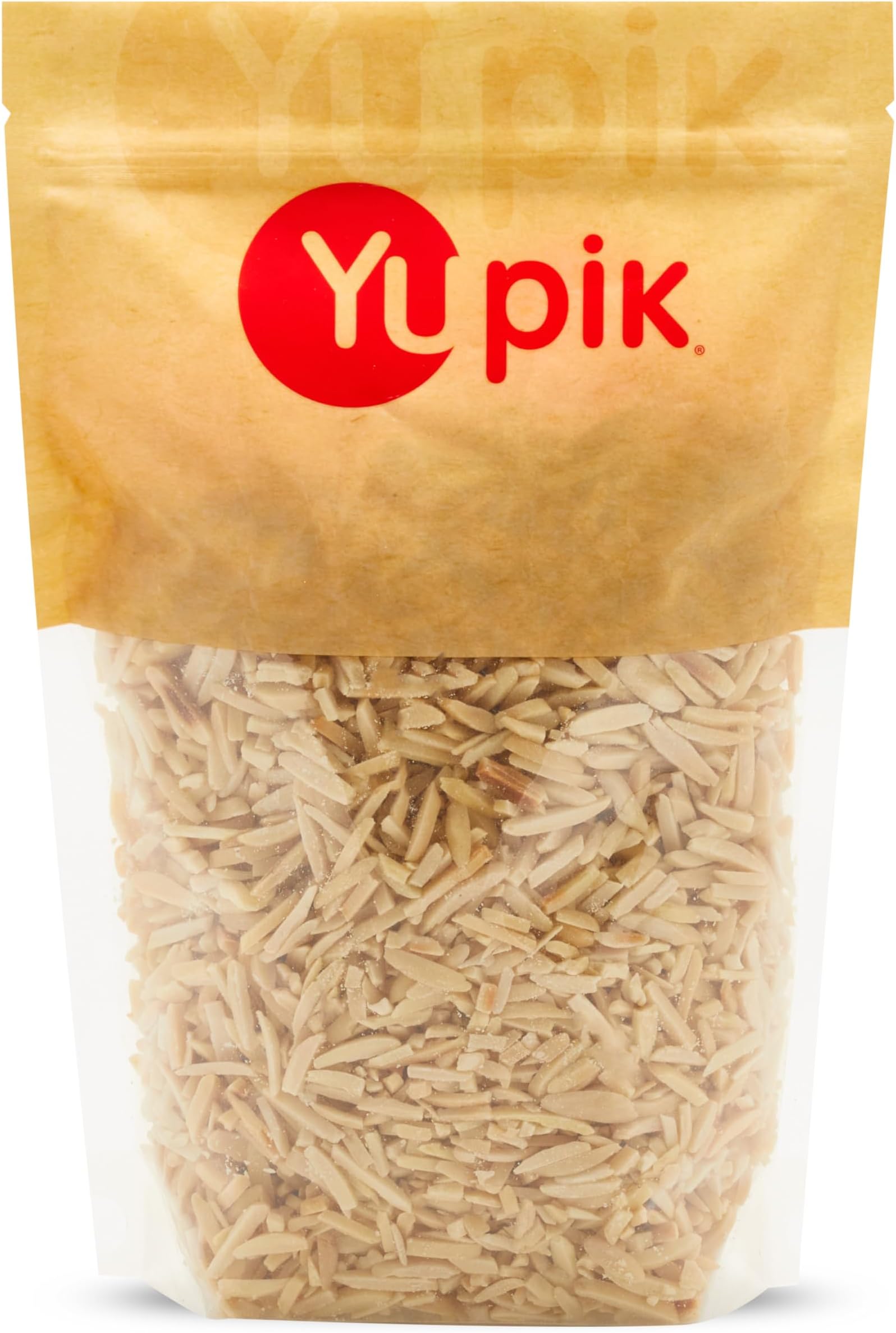 Yupik Slivered California Almonds, 35.2 Ounce, Chopped Raw Blanched Almonds, Gluten-Free, Kosher, Raw, Good Source Of Protein, Fiber, Iron & Calcium, Low In Carb, Pack of 1