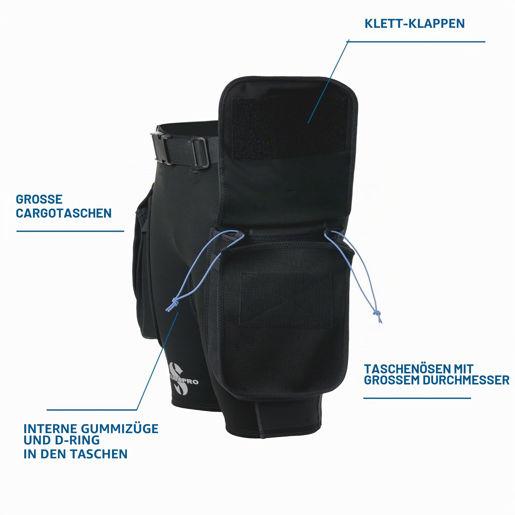 Scubapro Hybrid-Cargo-Shorts für Herren, 1 mm