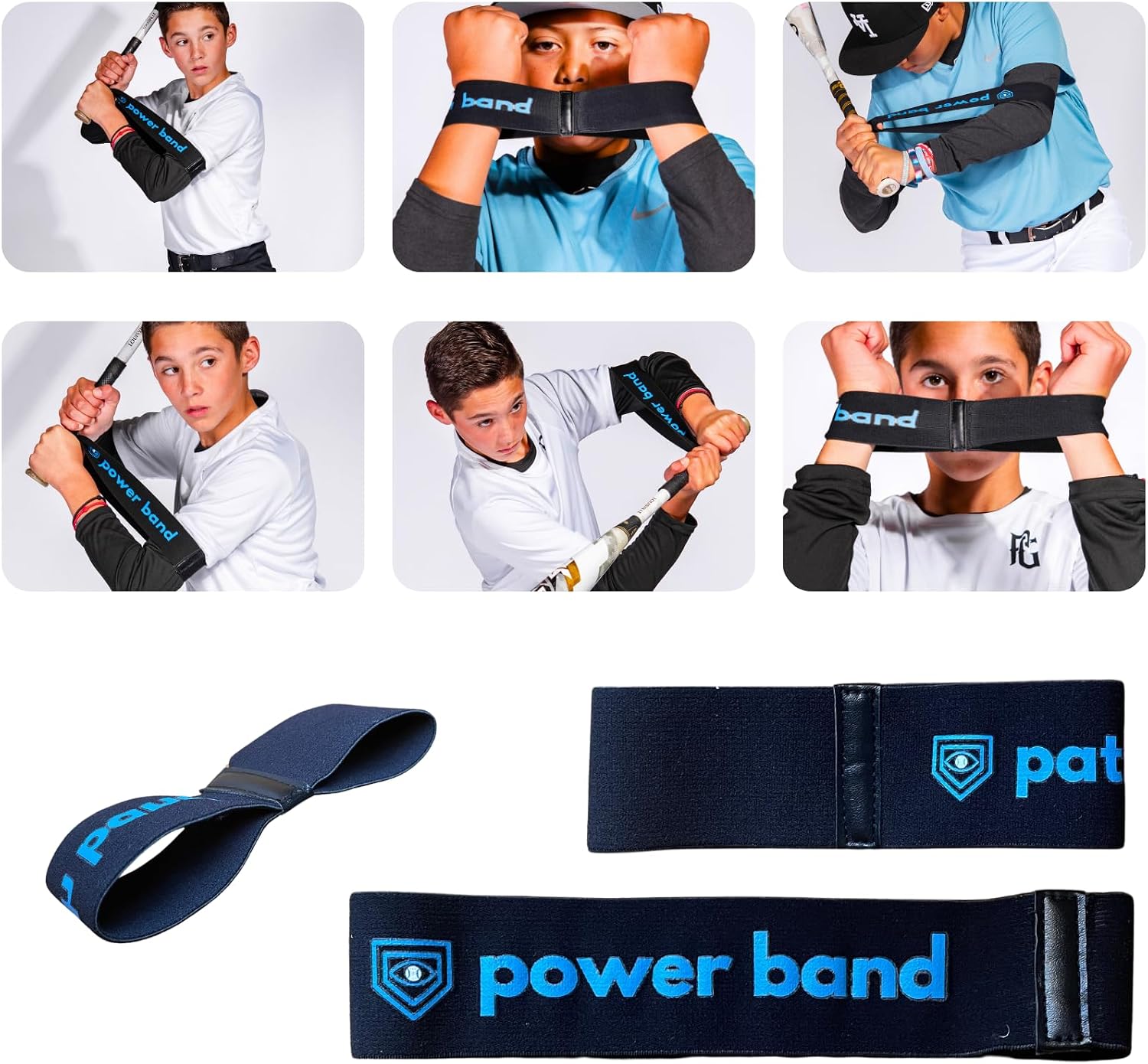 Applied Vision Sports Swing Bands Baseball/Softball Swing Trainer Aid - Equipment for Batting and Hitting