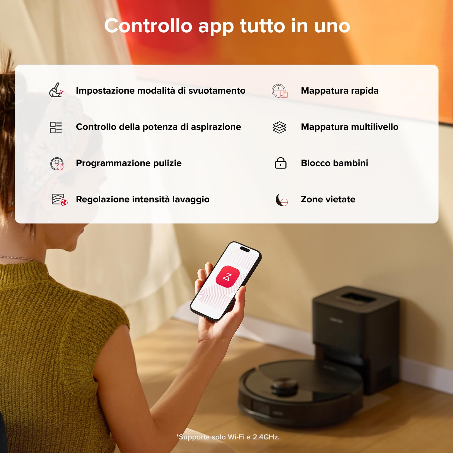 roborock Q10 S5+ Set Robot Aspirapolvere con Stazione, 10.000Pa, Panno Sollevabile, Pulizia VibraRise 2.0(3000 volte/min), Anti-groviglio, Evitamento degli Ostacoli, Strategie dei Tappeti, APP, Nero