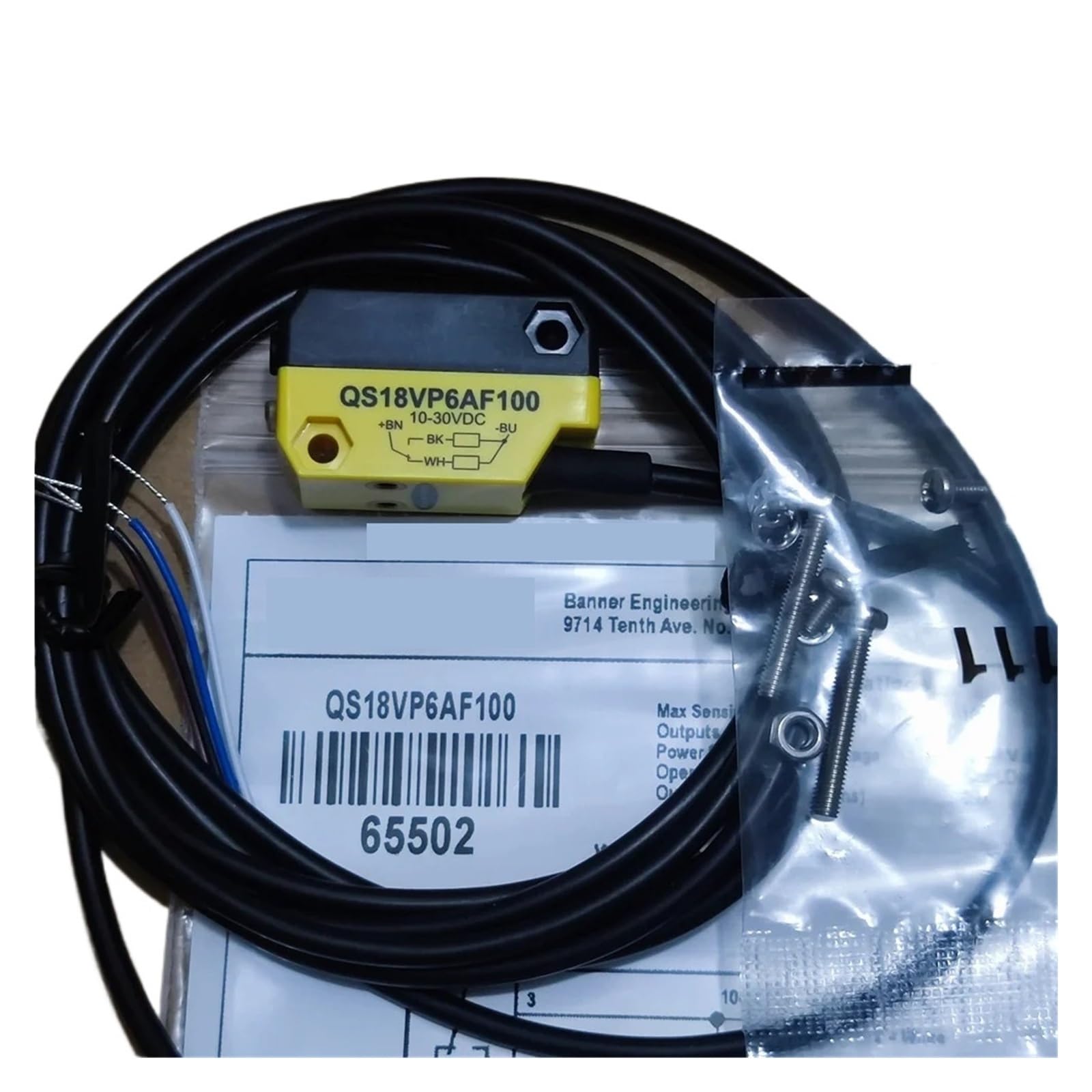 JJKKOZVQF 1PCS Photoelectric Switch Sensor QS18VP6AF100