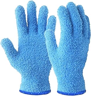 Evridwear Microfiber Plant Dusting Gloves Reusable Leaf Cleaning Glove for Houseplants,Blinds,Furniture and Small Objects
