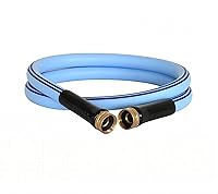 Vista 59 de Atlantic Manguera de jardín resistente de hembra a hembra, 5 pies x 5/8 pulgadas, manguera de agua negra, manguera líder de conexión corta (5 pies)