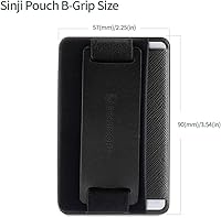 Vista 8 de Sinjimoru Tarjetero con agarre para teléfono con soporte para teléfono, billetera de agarre seguro para iPhone con soporte para mesa. Sinji Pouch