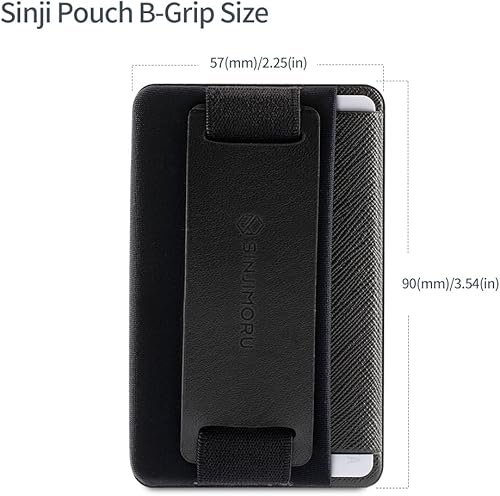 Miniatura 8 de Sinjimoru Tarjetero con agarre para teléfono con soporte para teléfono, billetera segura para iPhone con soporte desplegable para mesa. Sinji Pouch