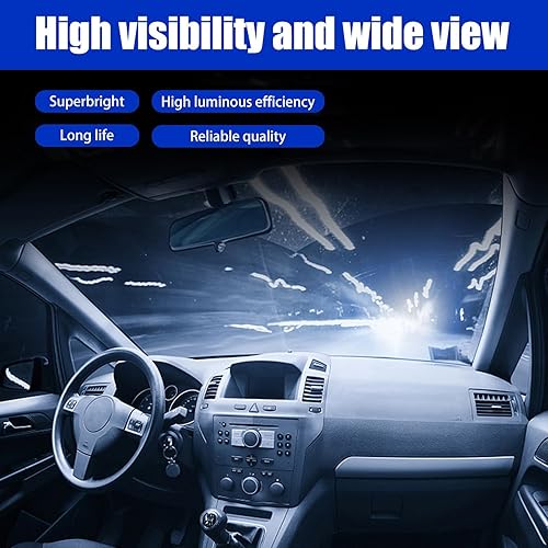 Miniatura 3 de QODOLSI Pack-2 H11 - Bombilla LED súper brillante para automóvil, 12 V, 100 W, haz alto de haz bajo, luz antiniebla, bombilla enchufable para la