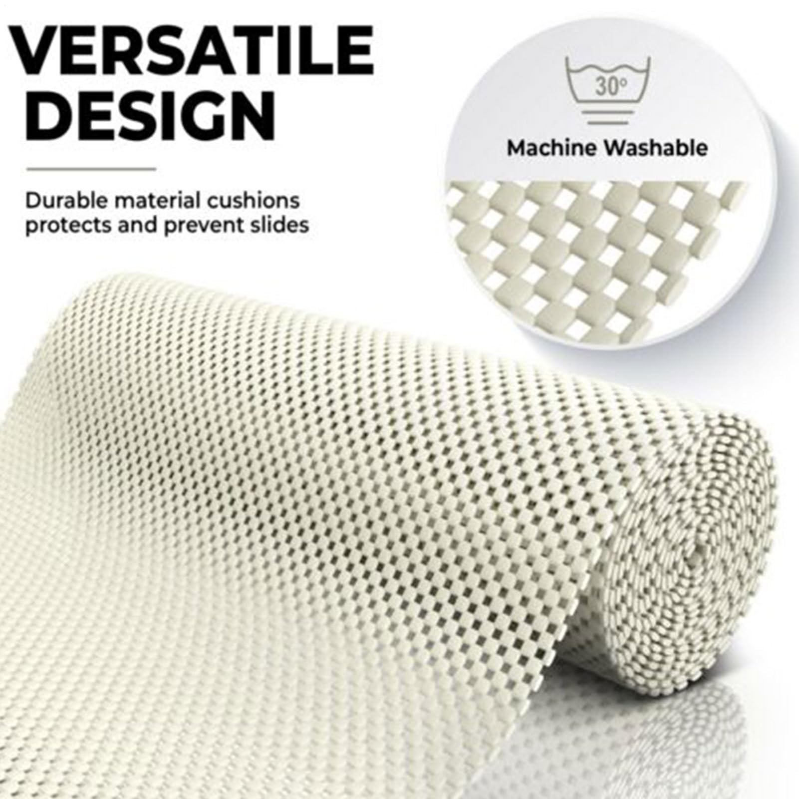 Tapis Antidérapant 30 X 200 Cm – Doublure Tiroir / Sol / Escalier, PVC Anti-Glisse Multiusage