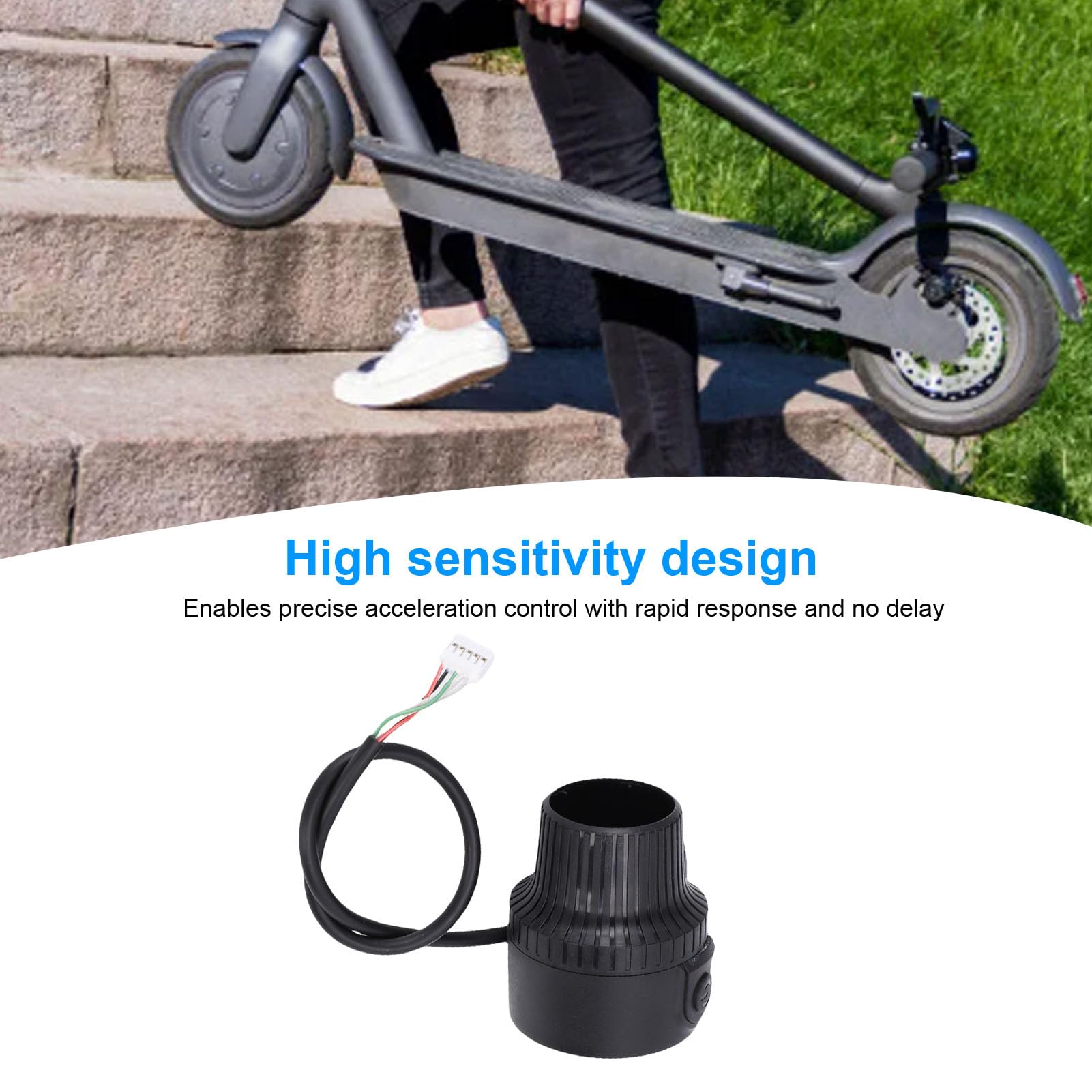Acceleratore a Pollice Acceleratore di velocità per KuKirin G2 G3 G4, Sensibile in Gomma per Scooter Elettrico