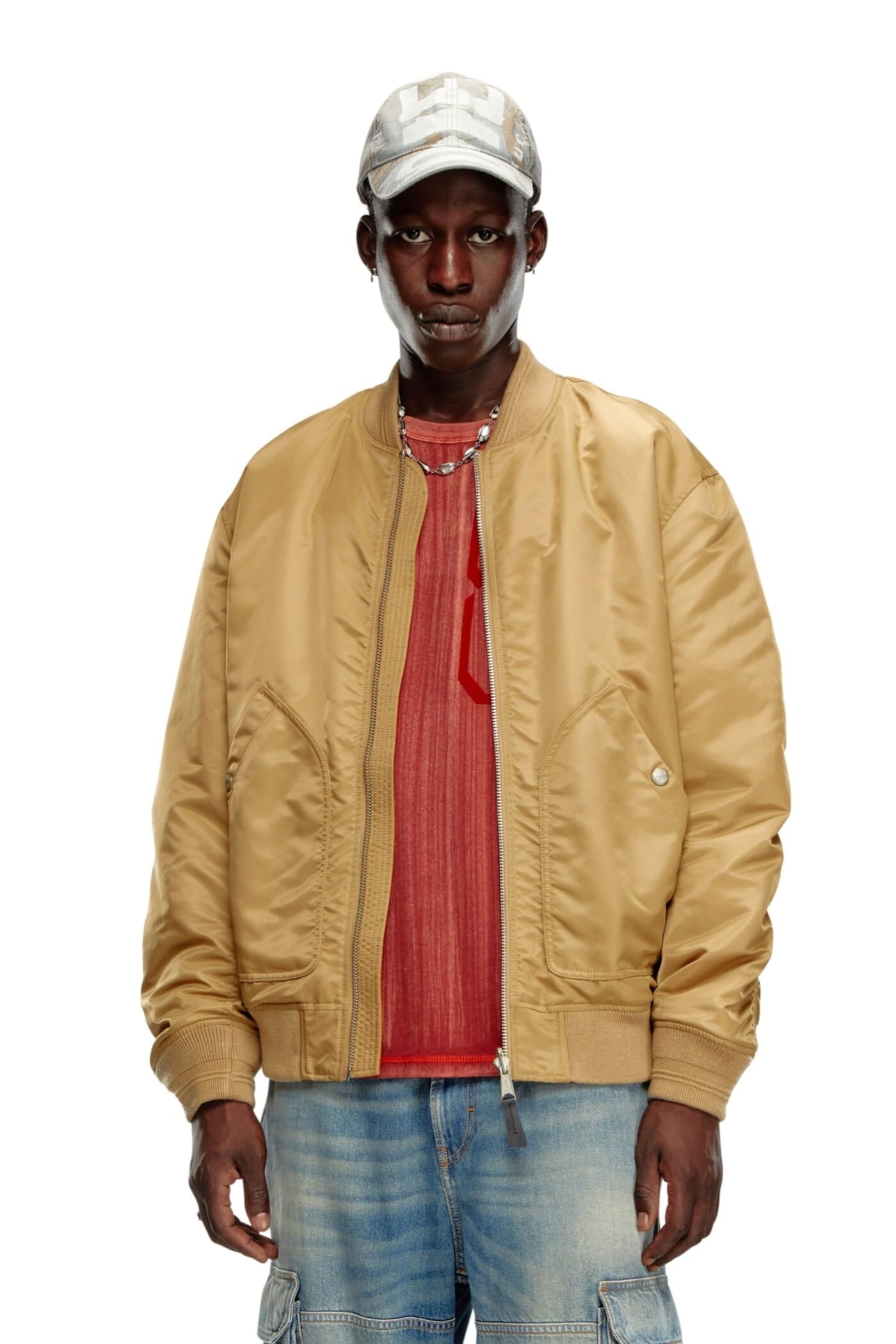 Amazon.co.jp: [Diesel] [ディーゼル] メンズ ボンバージャケット エン