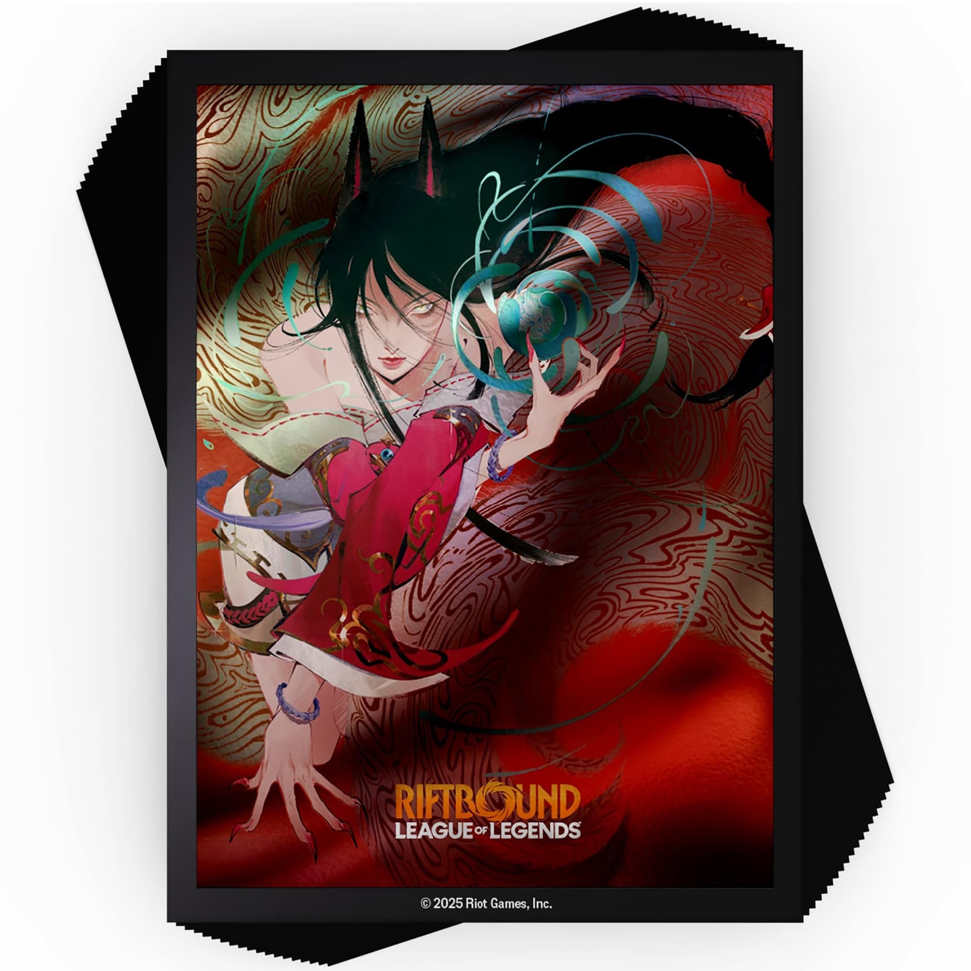リフトバウンド　riftbound アーリ　スリーブ Riftbound TCG: League of Legends Ahri Art Standard Size Card