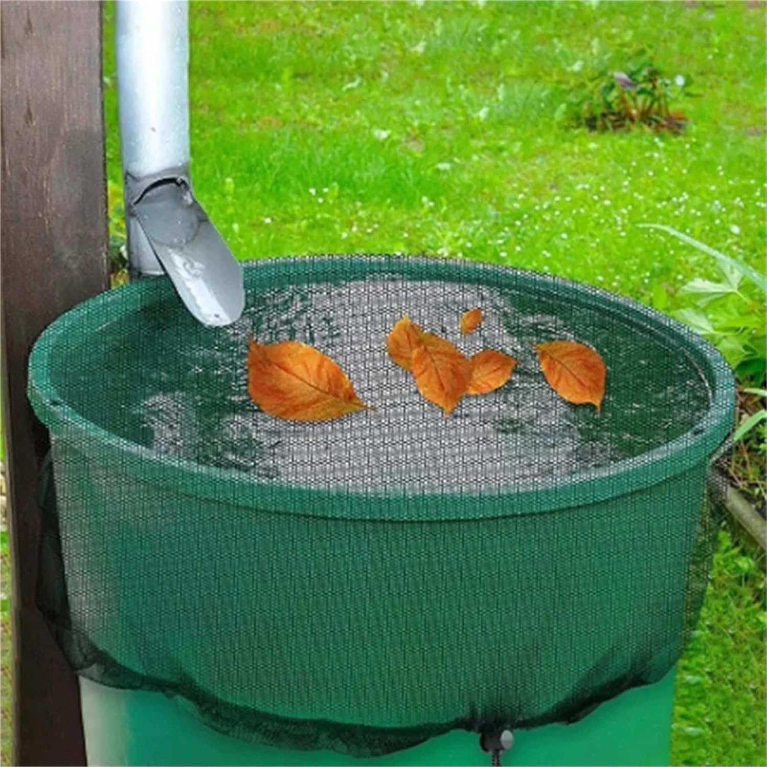 Mesh Cover for Rain Barrels Mesh Cover Netting for Rain Barrels Water Collection Buckets Tank Protection Lid Collect Tool(100cm)