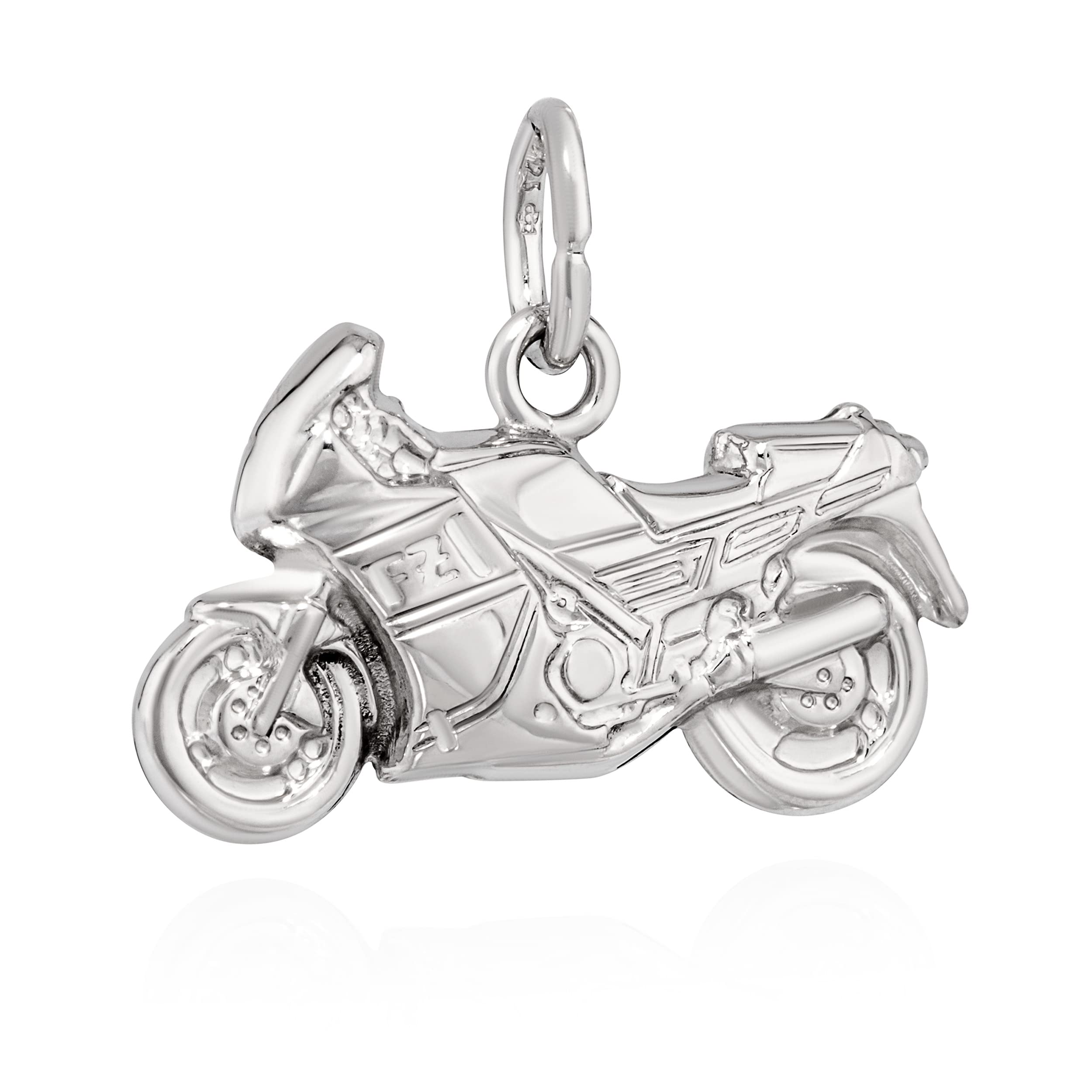 NKlaus Kettenanhänger Motorrad 925 Silber detalisierte Kinder Herren Anhänger Darstellung