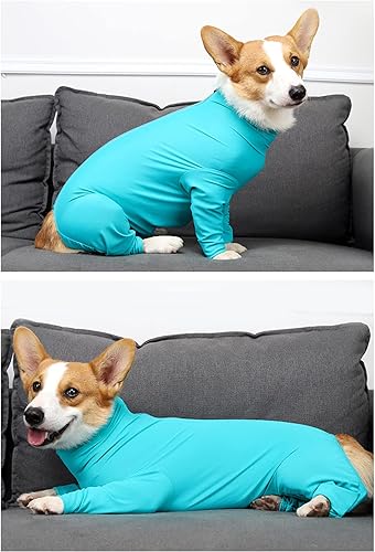 Miniatura 5 de HDKUW Traje de recuperación para perros  Mameluco para perros postoperatorios, alternativa al collar electrónico, camisa calmante para la ansiedad,