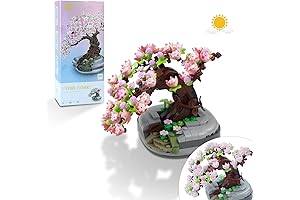 Mini Bricks Sakura Bonsai DIY Model