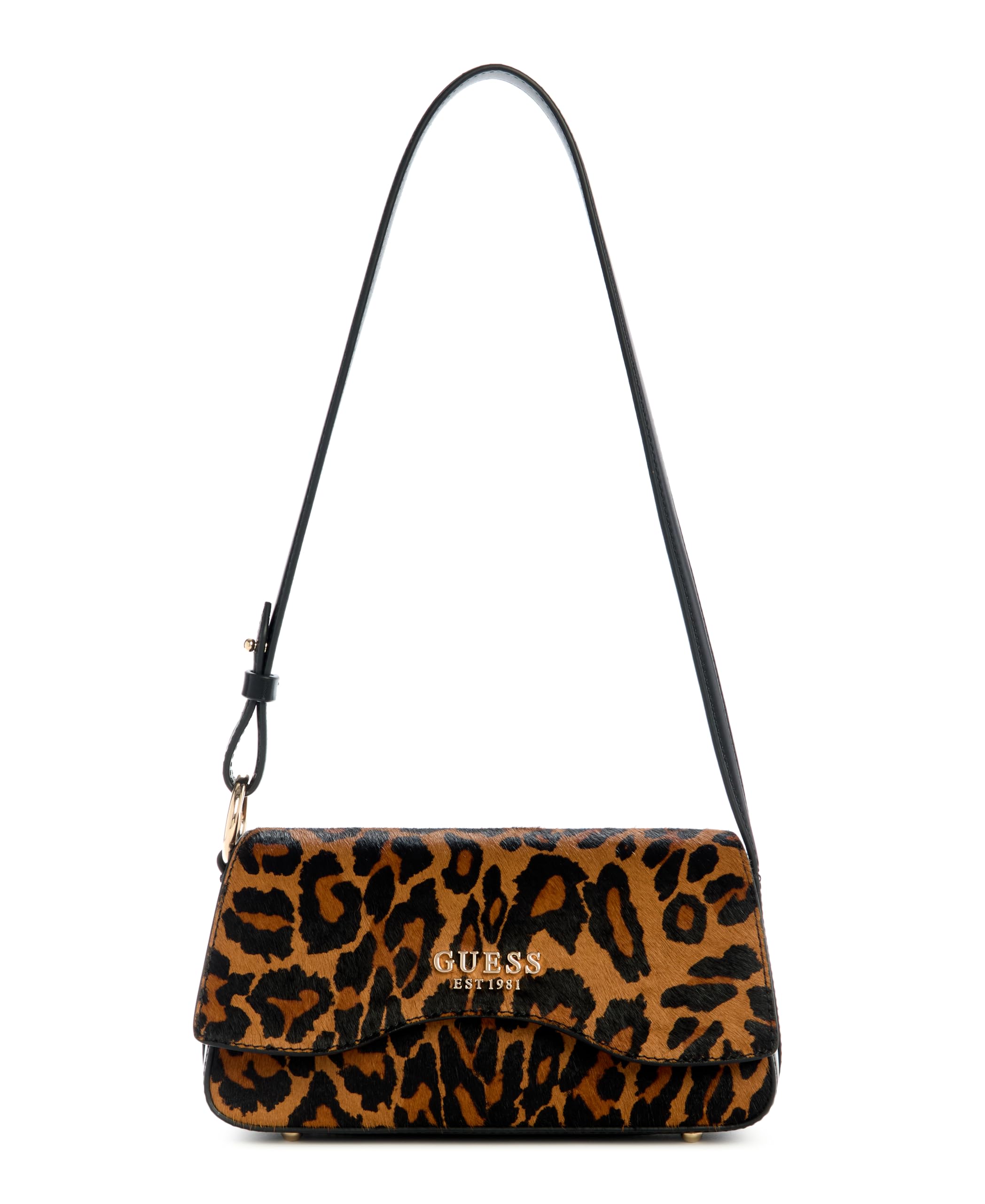 GUESS bolso de hombro Domitilla Flap Shoulder Bag Leopard marrón