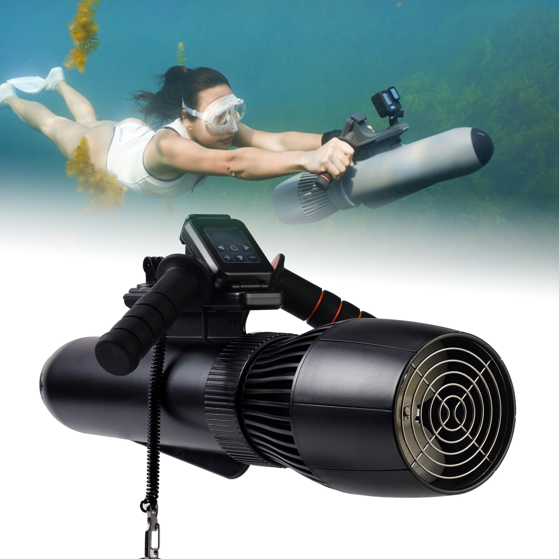 Scooter sous-marin électrique étanche pour touristes, 300W, hélice de vitesse, scooter de plongée sous-marine, équipement de sports nautiques pour piscine océanique 15 Scooter sous-marin électrique étanche pour touristes, 300W, hélice de vitesse, scooter de plongée sous-marine, équipement de sports nautiques pour piscine océanique 15