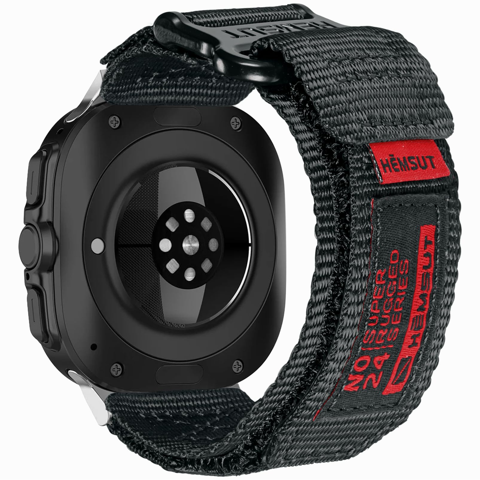 Watch Band Compatible with Samsung Galaxy Watch Ultra (2025/2024), Rugged Nylon Sports Strap Military Hoop and Loop Wide Replacement Strap ONLY for