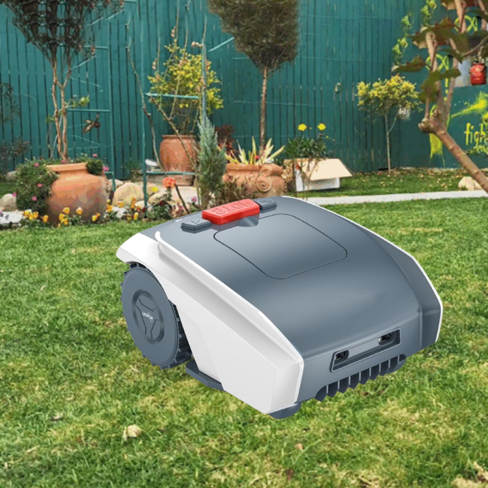 Cortadora de césped robótica Cortadora de césped automática, con Carga automática, Cable delimitador, gestión multizona para Jardines pequeños y medianos
