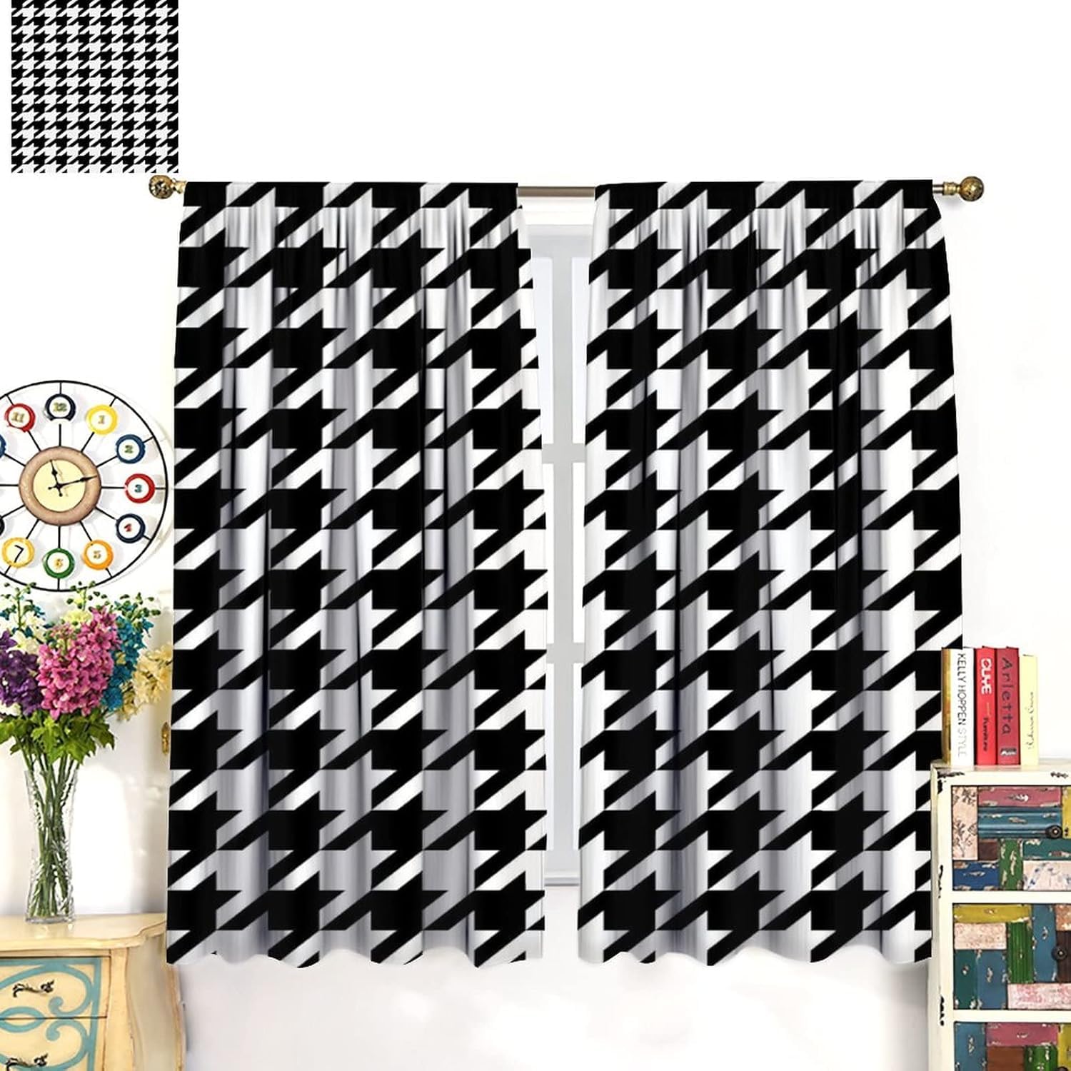 Vorhänge Schlafzimmer 3D Geometrische Karierte Streifen 170X200 cm (B + H) Vorhang Gardinen Blickdicht Mit Ösen Thermovorhang Lichtdicht Für Wohnzimmer Schlafzimmer Kinderzimmer/Uv-Schutz-536915792