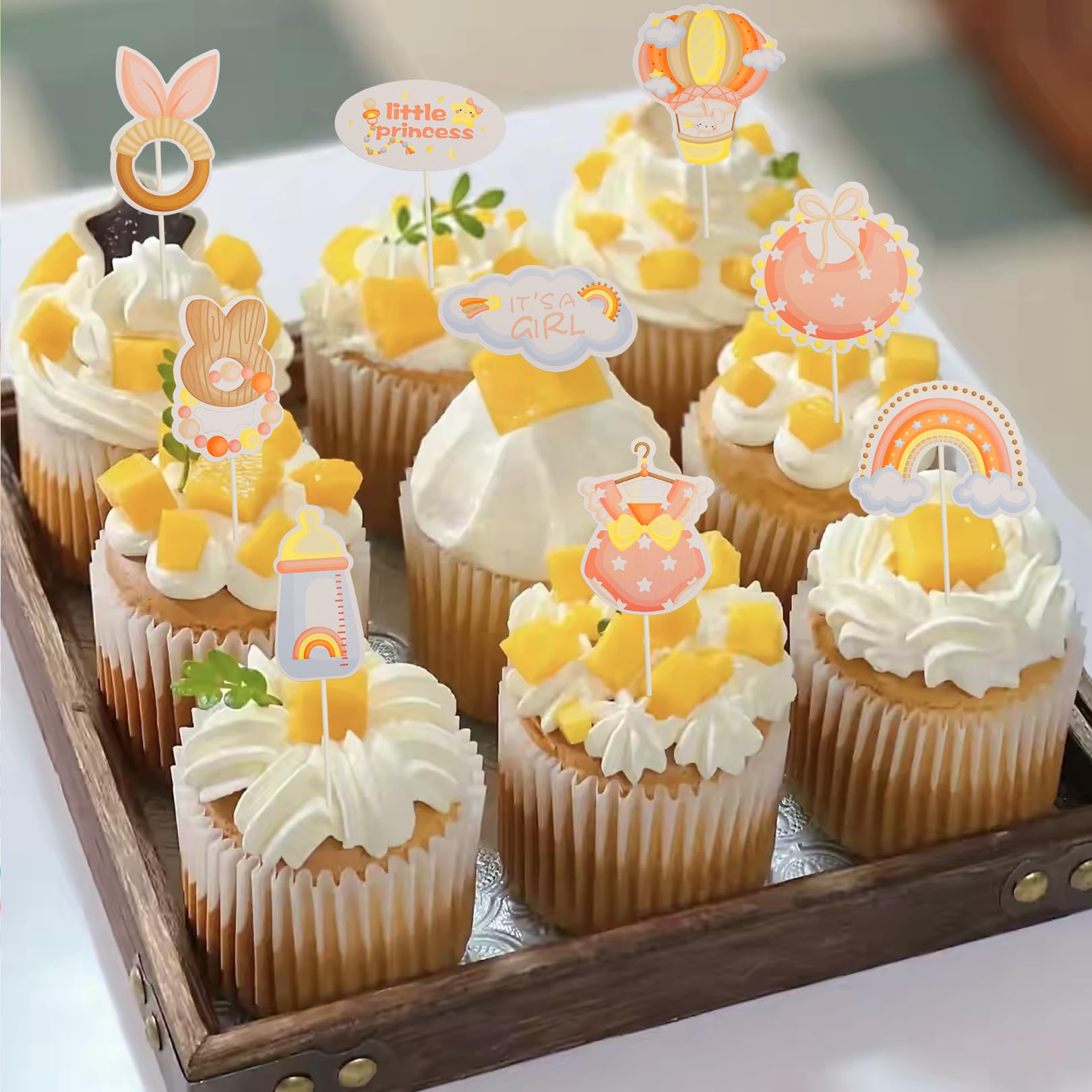 Topper per battesimo 25 pezzi decorazione per torte battesimo cresima