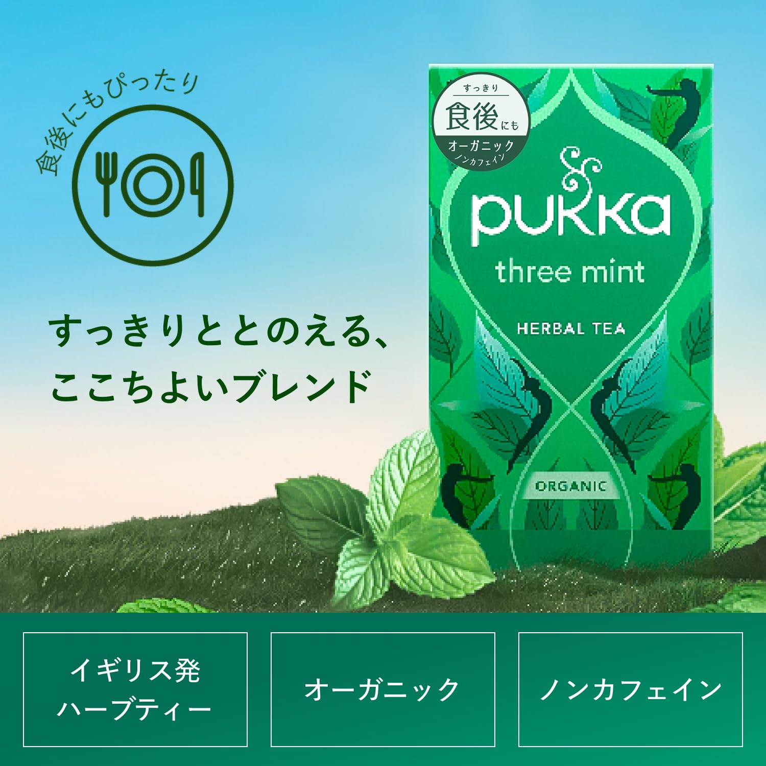 Amazon.co.jp: pukka (パッカ) オーガニックハーブティー スリーミント