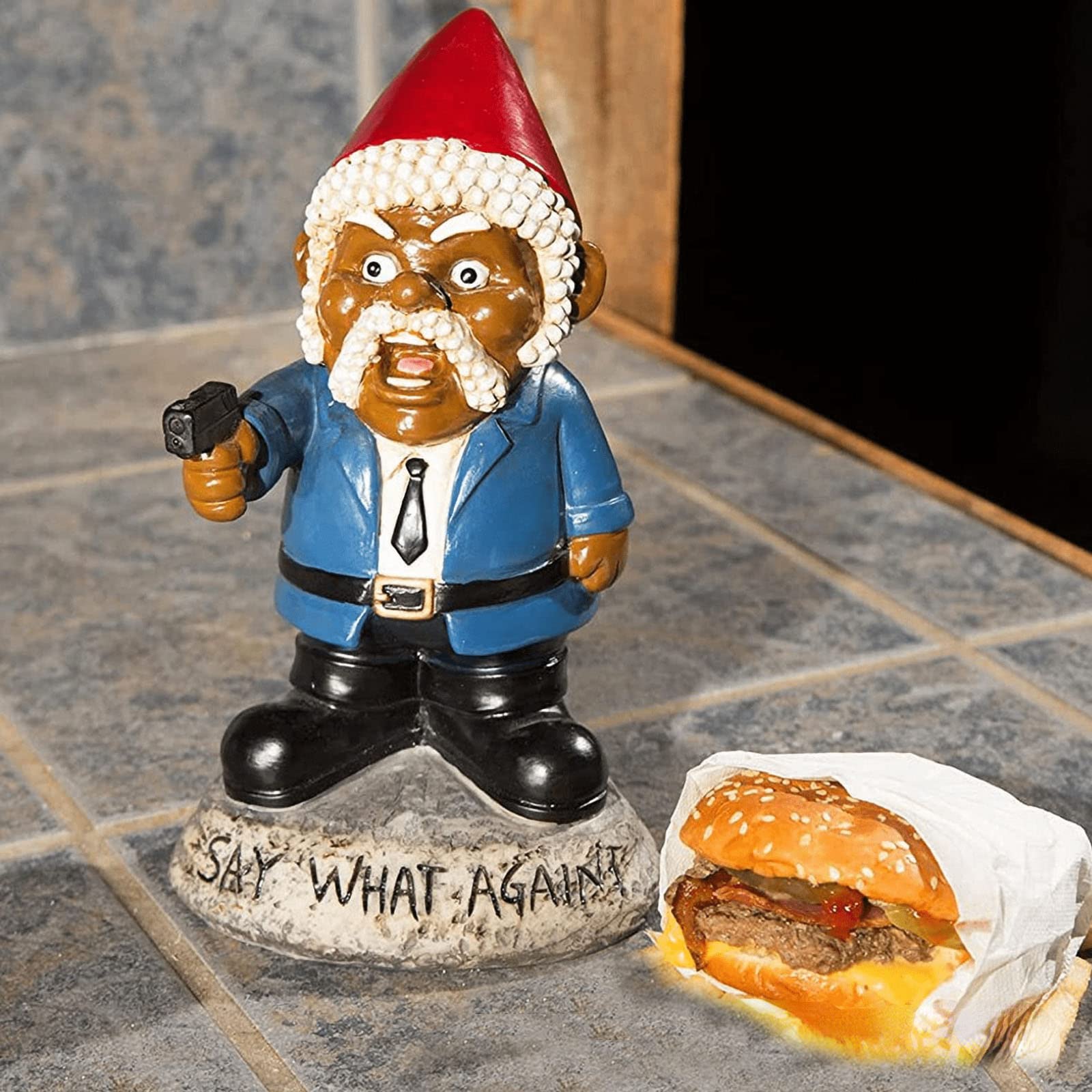 置物 GIMME SOME NEXT Amazon.com: Siluyado Say What Again Angry Garden Gnome, Funny