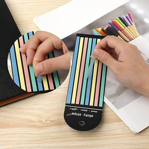 Miniatura 3 de 640 cintas de resaltador, pestañas de página larga, marcadores de página larga, pestañas adhesivas de índice para anotar libros, notas de índice,