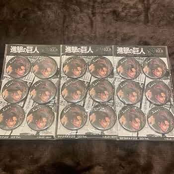 進撃の巨人 リヴァイ 缶バッジ 18点セット ホテルソシア 日田 進撃の巨人 リヴァイ 缶バッジ 18点セット ホテルソシア 日田