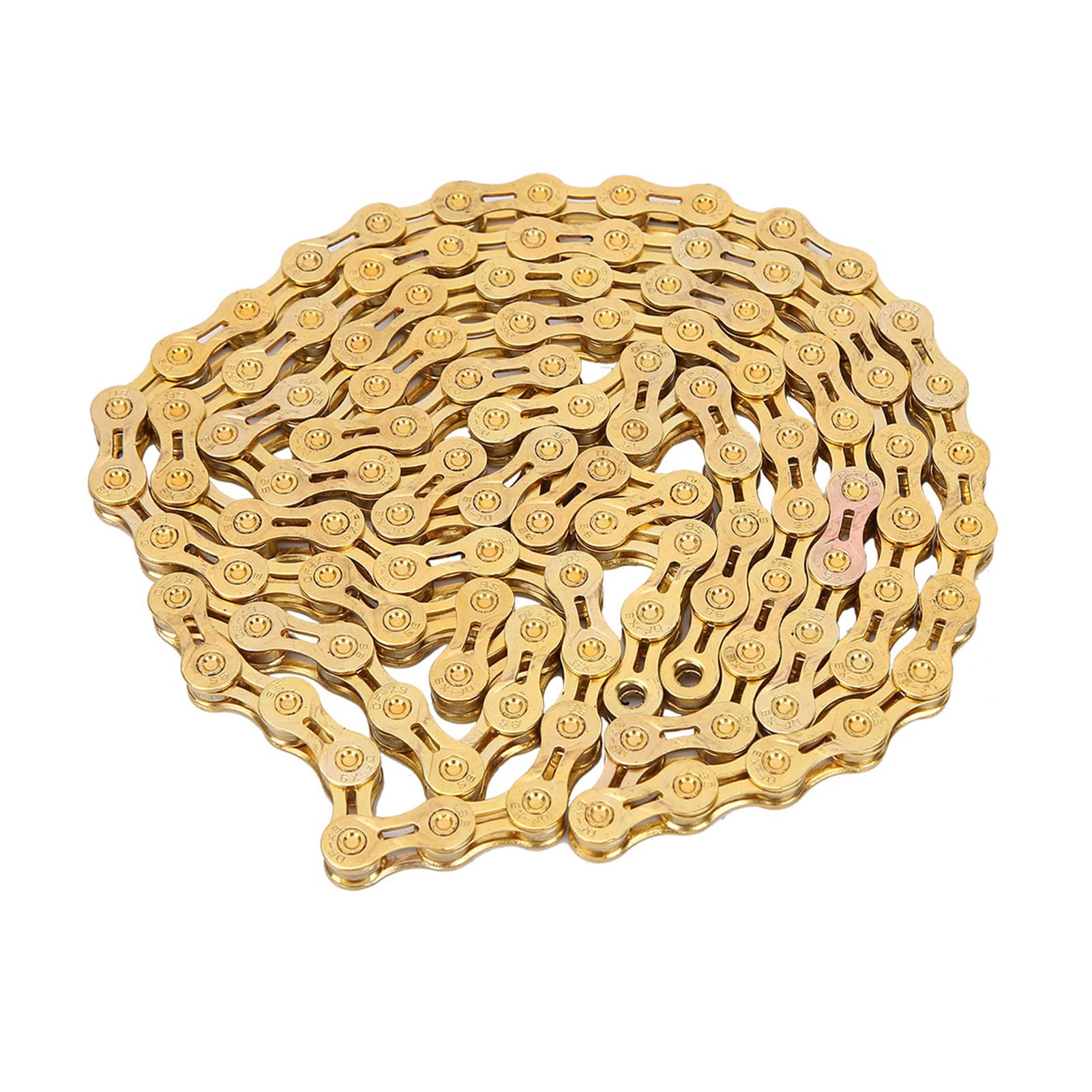 Catena per bicicletta, Ultralight 116 Link 9 Speed Bike Chain, Accessorio per biciclette da strada e mountain bike, Catena Bici Colorata per ciclisti di città e allenamento