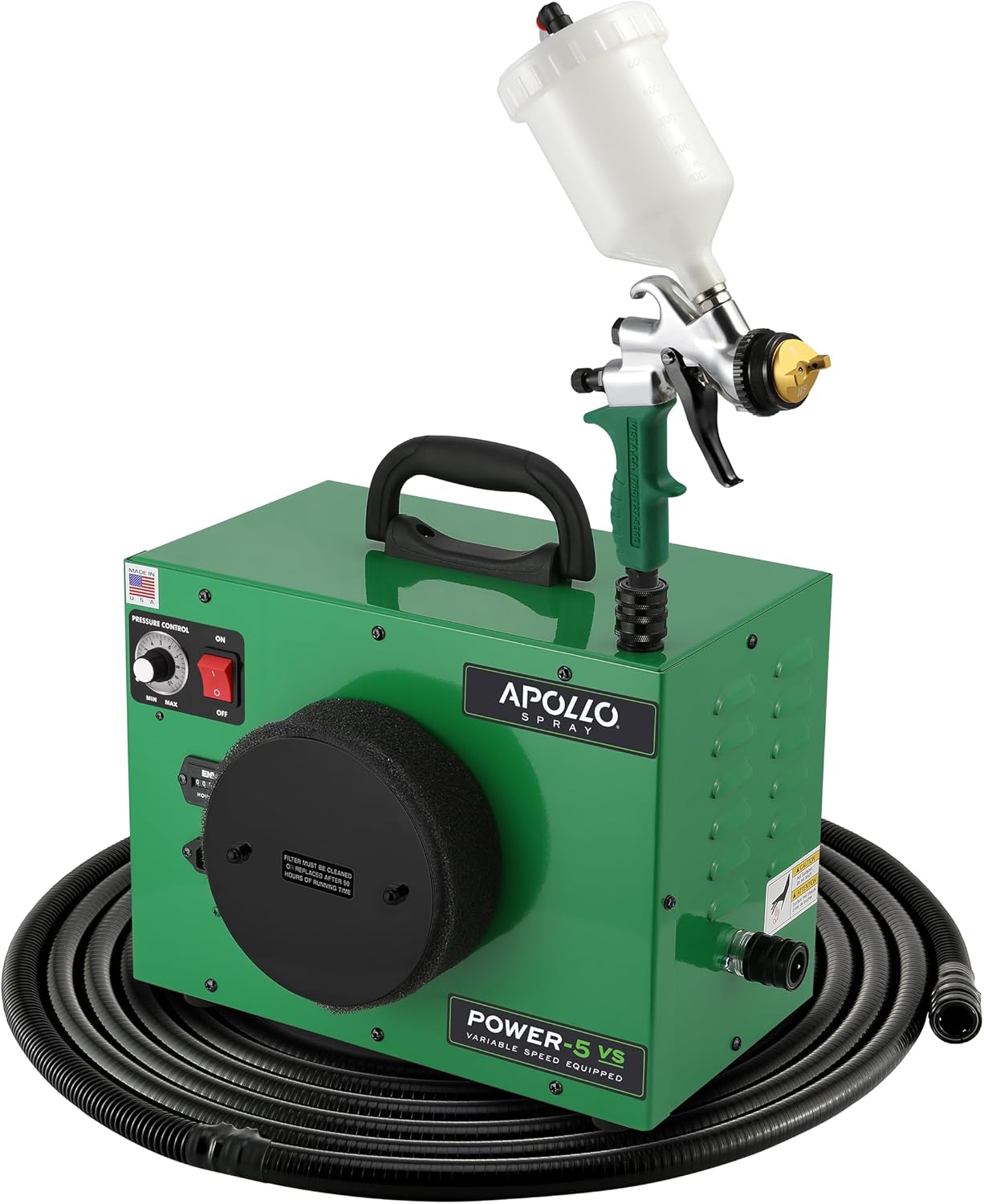 Apollo Sprayers HVLP Power-5 VS Automotive Electric Paint Spray System for Automotive and Custom Paint Finishes