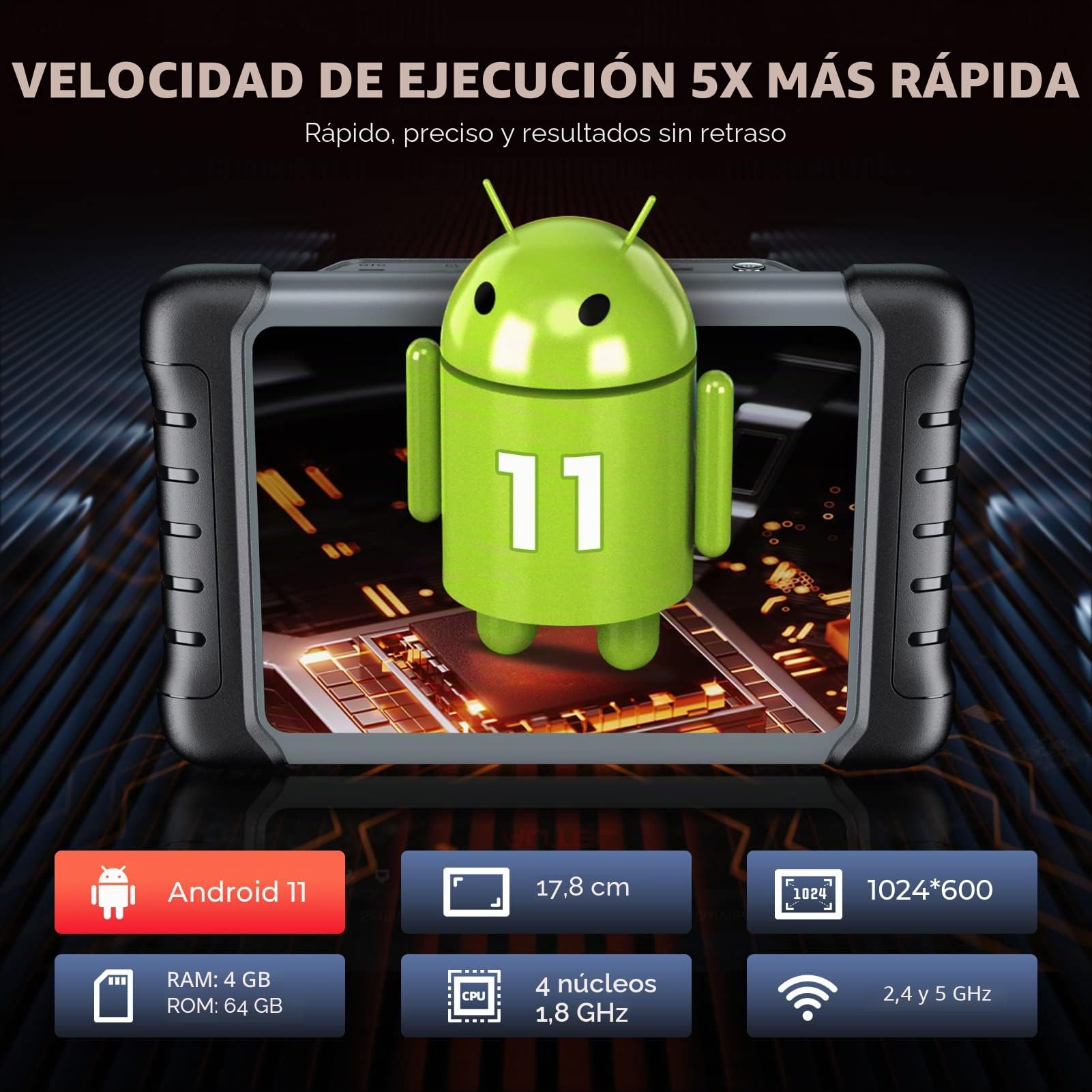 Autel MaxiCOM MK808S Herramienta de Diagnóstico,Bidireccional Control, Igual Que MK808BT Pro/MX808S, Prueba Activa, 28+ Servicios, Todos los Sistemas, FCA,AutoAuth,IMMO, Actualizado de MK808 MX808