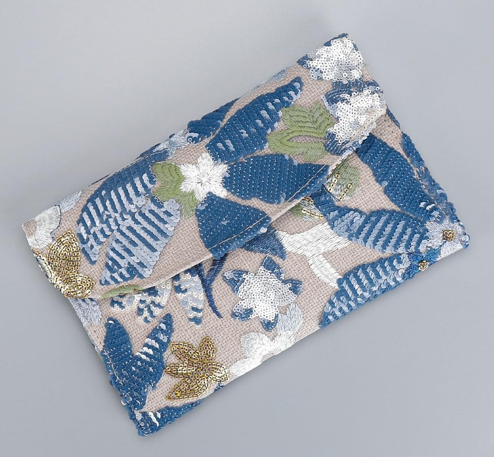 Floral Embroidery Sequin Evening Clutch Bags Women Evening Clutch Bag Cute Evening Handbag for Prom Party Wedding 2025 - Image 5