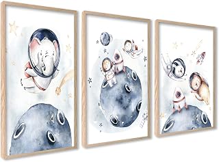 3er Set Poster 50x70cm Ohne Rahmen Wanddeko Wohnzimmer Ideal als Geschenk