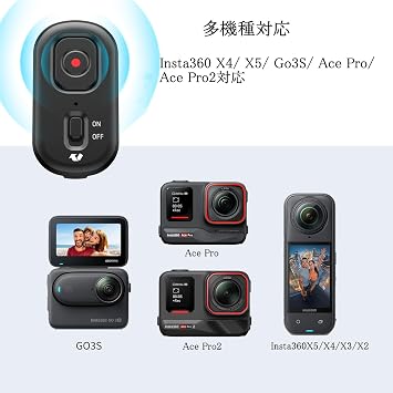 Remote Control for Insta360 X4 Air/X4/X5/G03S/Ace Pro2/Ace Pro Shooting/Recording
