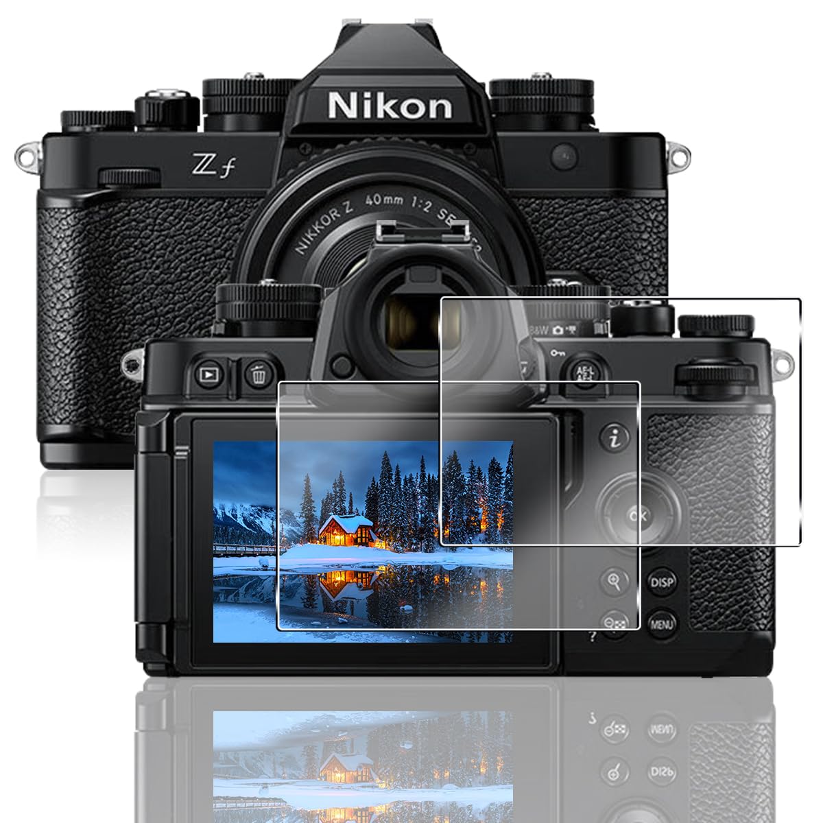 Amazon.co.jp: 対応 Nikon Zf / Z8 / Z9 保護フィルム 2枚 【2枚セット 