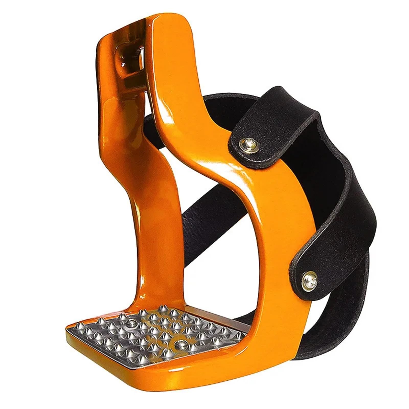 Estribos de equitación aluminio fundido a presión | Malla antideslizante de fundición de aluminio multicolor for montar a caballo(Yellow)
