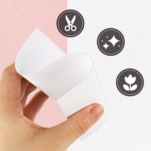 Miniatura 3 de Shindel Papel de construcción pesado, blanco, 4 x 6 pulgadas, 100 hojas, 300GSM, suministros para el aula