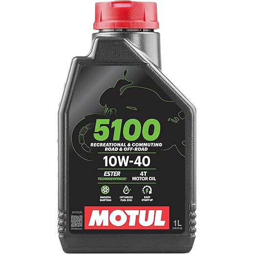 Motul 5100 4T 10W-40 Semi Synthetic Engine Oil 1L