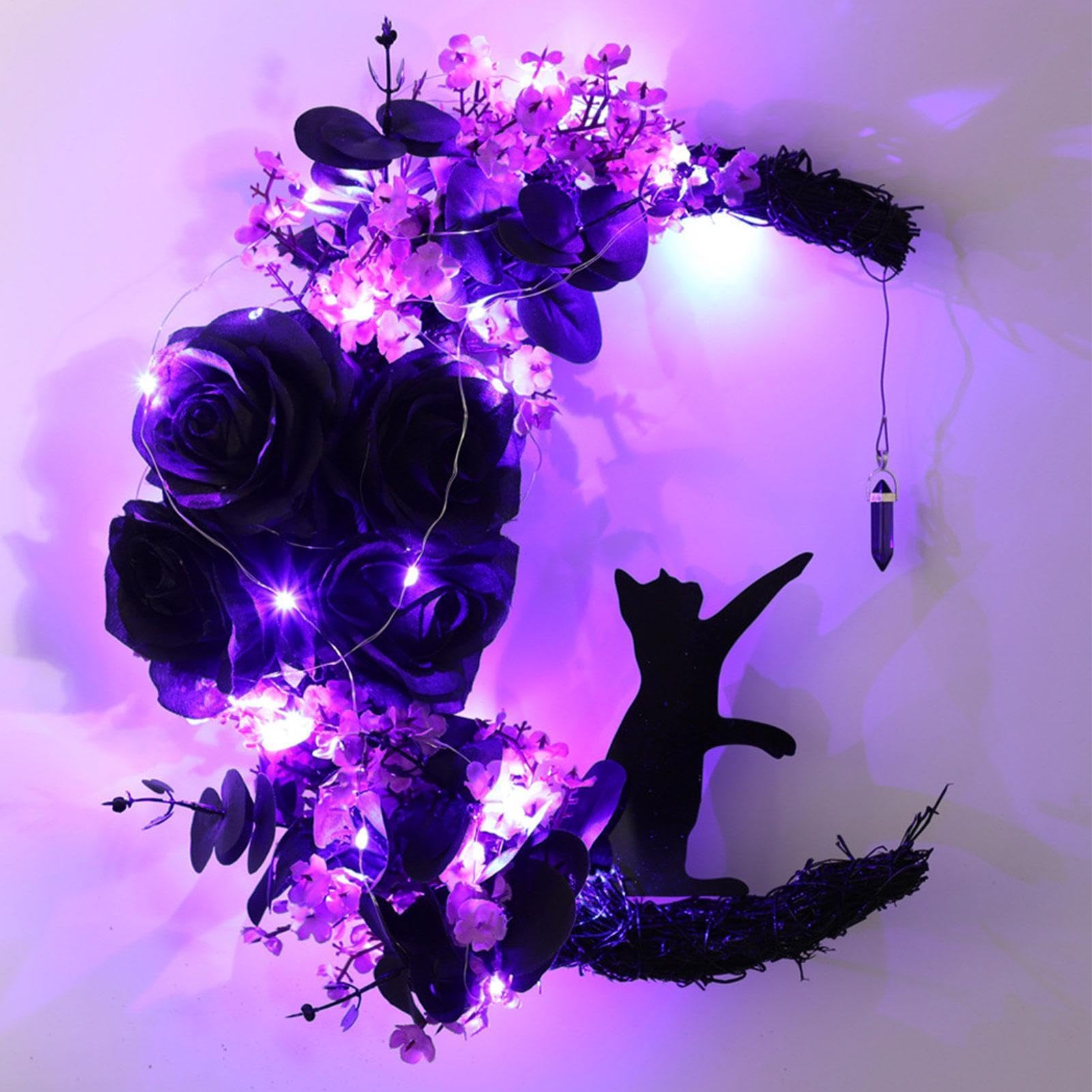 Ghirlanda con Luna Halloween Horror Luminose