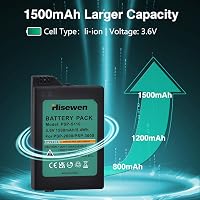 Hisewen 1500 mAh 3.6V Csere Akkumulátor Sony PSP 2000 3000 Slim Konzolhoz - Lithium Ion Újratölthető Elem PSP-S110 3