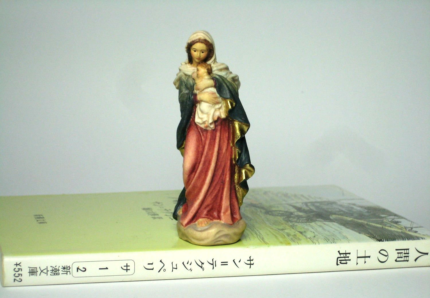 信者さん向け本物のマリアさま マリア像 マリア様 7cm 木彫り