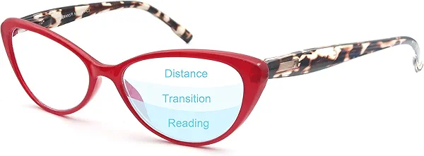MODFANS Progressive Multifocus Reading Glasses,Blue Light Blocking Readers Eyeglasses