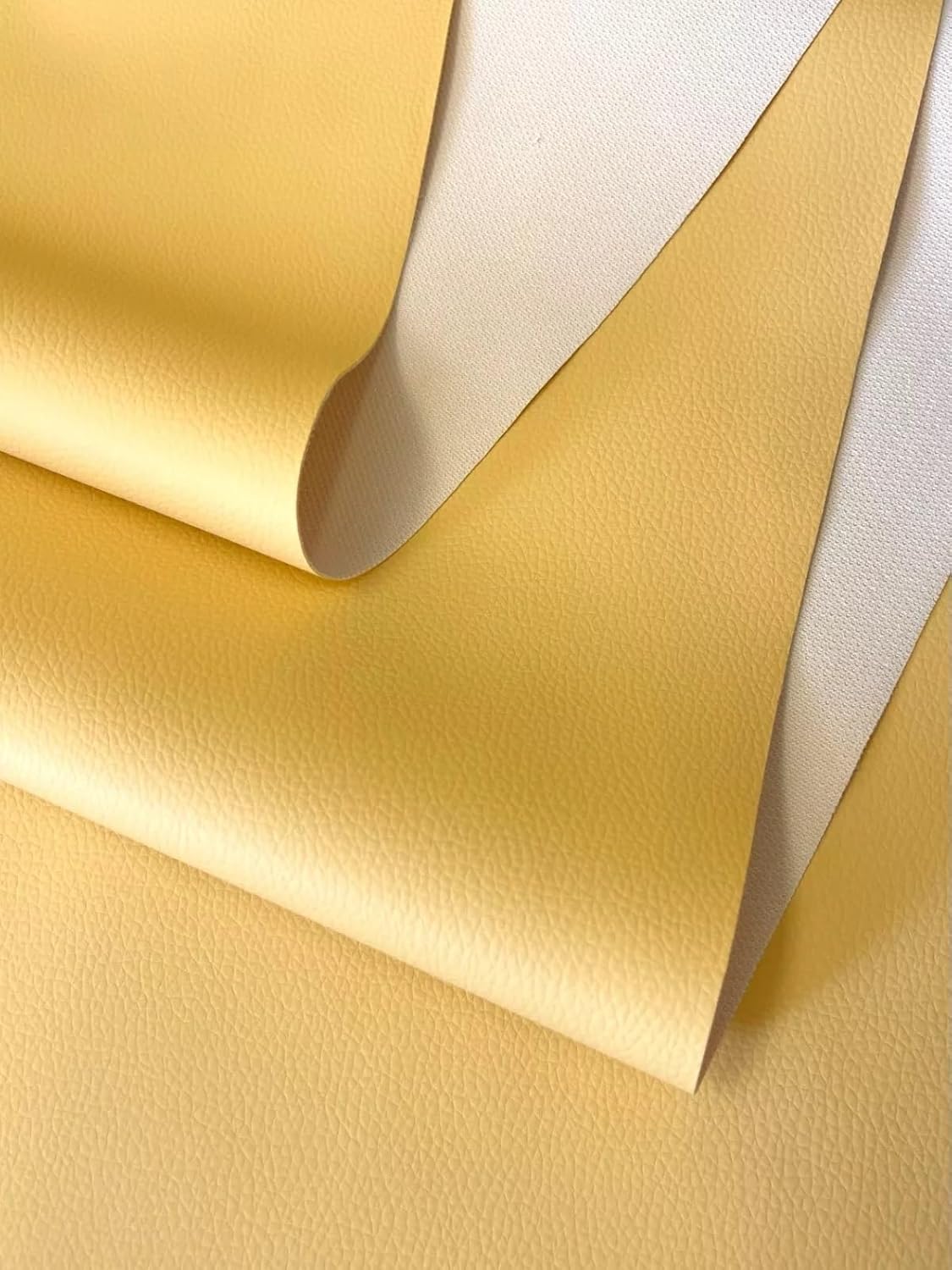 by The Yard Vinyl Fabric Faux Leather Automotive Car Upholstery 56" Wide Continuous by Yard (Yellow Flame)
