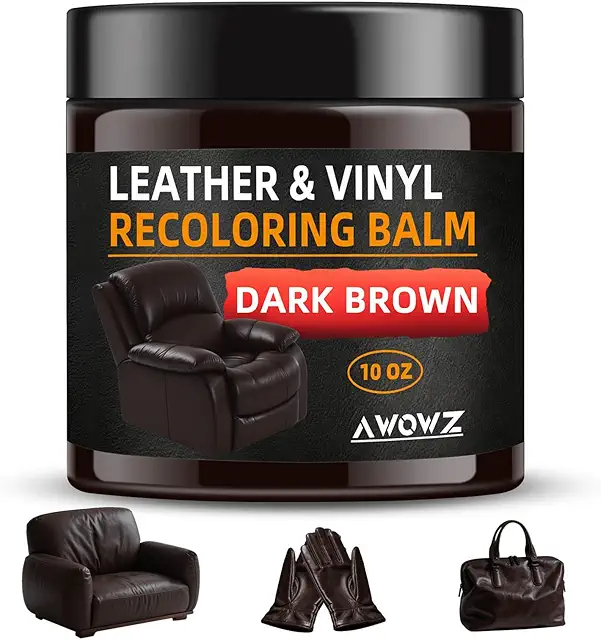 AWOWZ Leather Repair Kit: Scratch & Color Restore Balm for Furniture & Car Seats