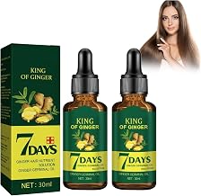 2pcs Ginger Hair Growth Oil, Ginger Hair Growth Toner, Intensive Hair Care, 2pcs*30ml, Shampoo | Tonique pour la Croissance des Cheveux au Gingembre, Soin Capillaire intensif