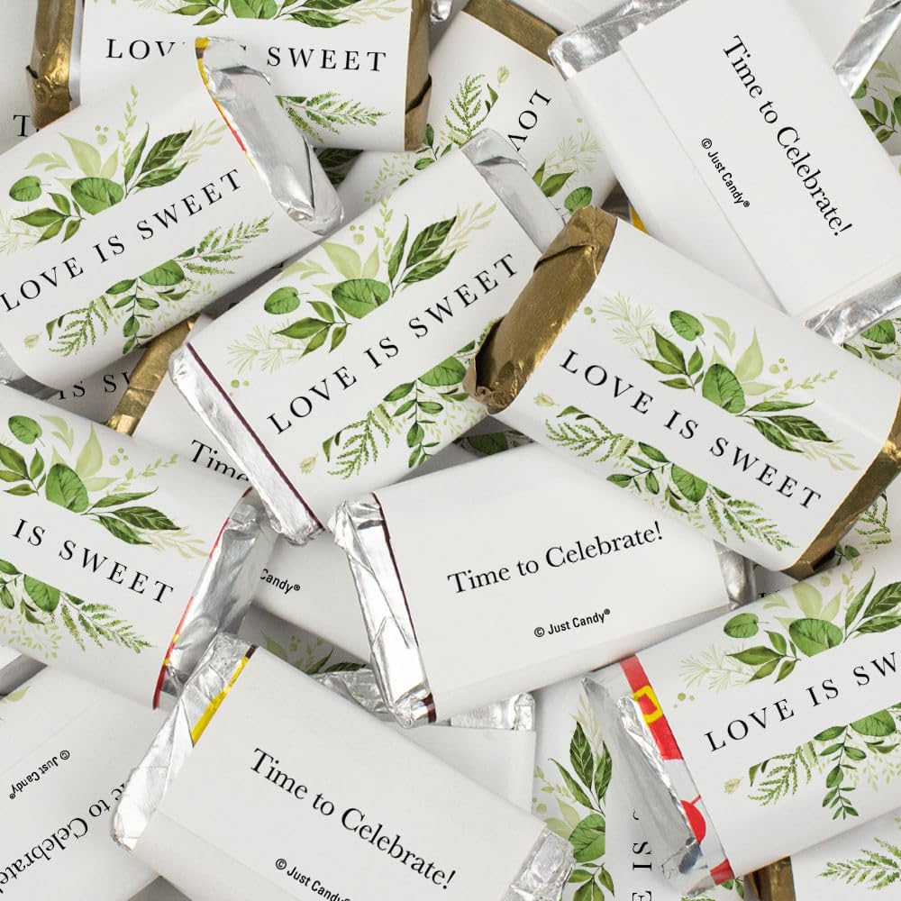 38 Pcs Wedding Candy Party Favors Wrapped Miniatures Chocolate - Botanical