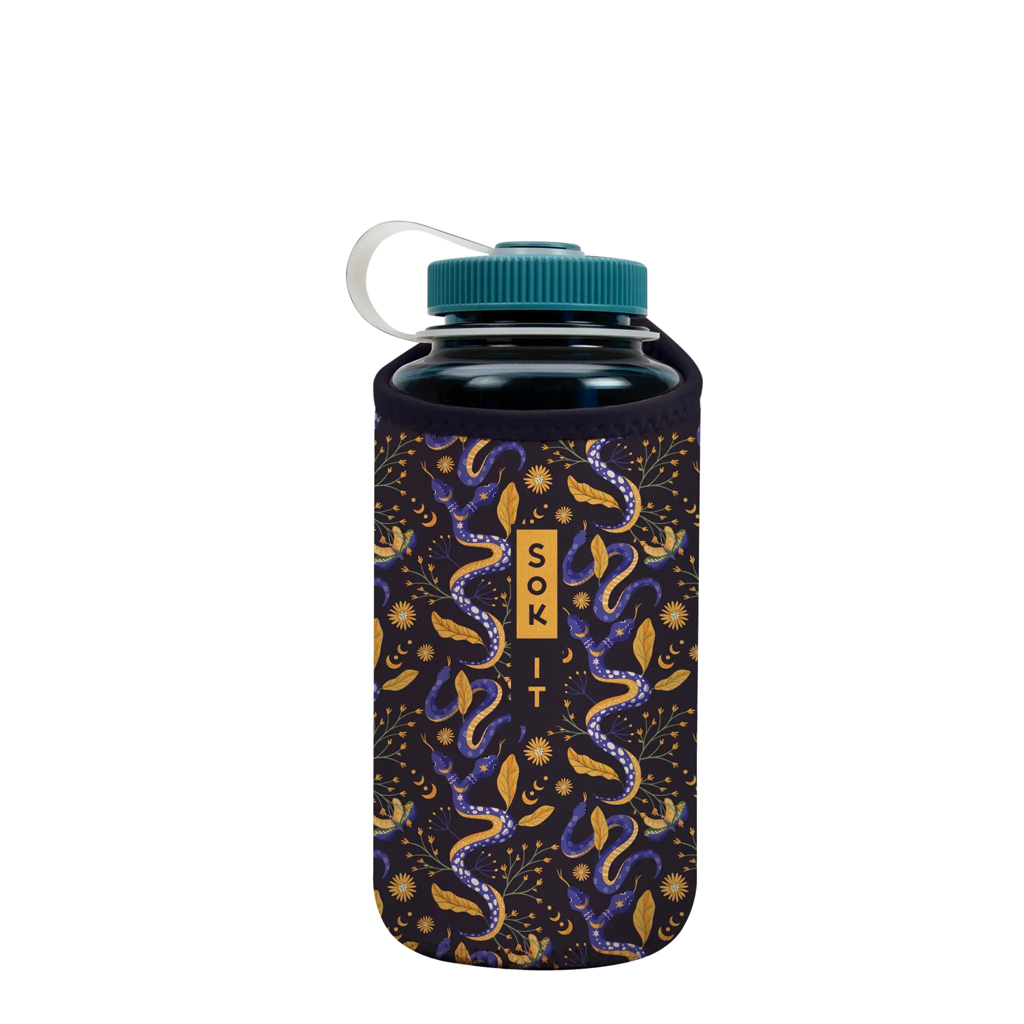 Sok It BotlSok Water Bottle Sleeve Insulated Neoprene Cover (Celestial Slither, Fits 32oz Nalgene) — image 1