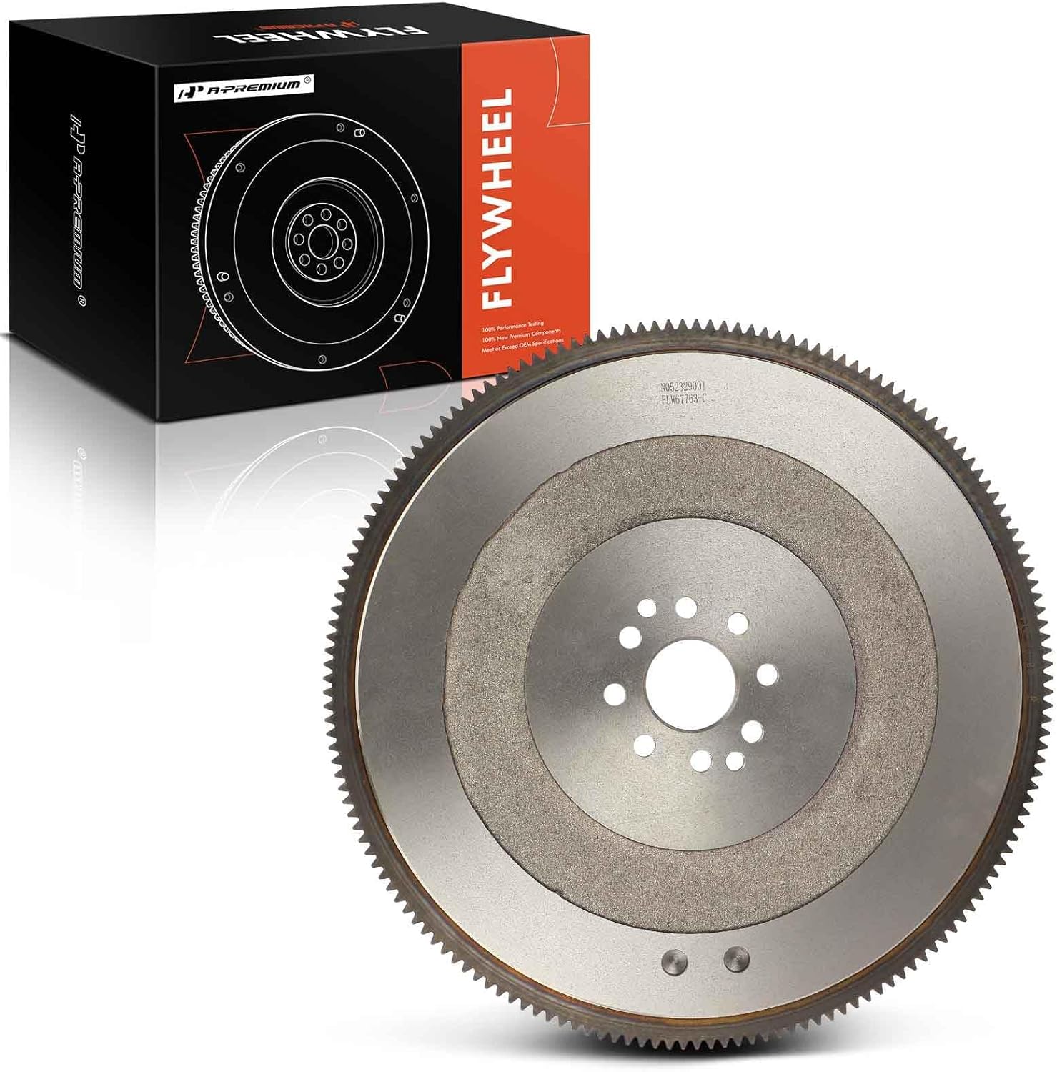 A-Premium Clutch Flywheel Compatible with Ford F-250 1999, F-250 Super Duty 1999-2008 2010, F-350 Super Duty 1999-2010, 5.4L, Manual Trans., 8 Bolt Holes, 164 Teeth, Replace# XL3Z6375-CA