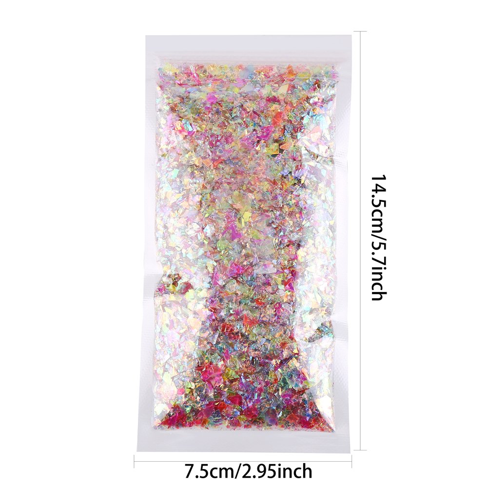 CCINEE 30 Grams Sparkle Confetti Mini Size Foil Confetti for Slime Making Party Decoration and Table Spray